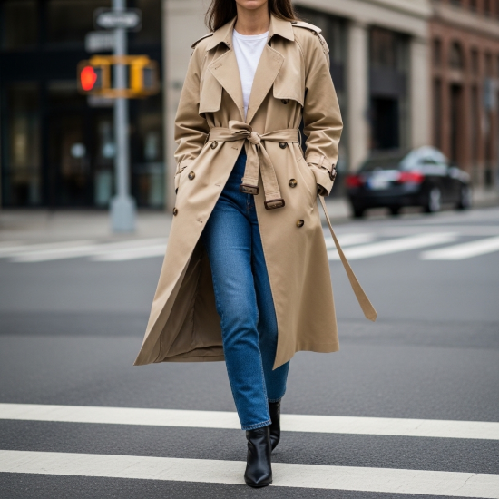 Heritage Su İtici Kumaş Oversize Trençkot resmi