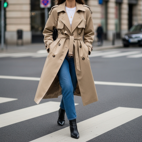 Heritage Su İtici Kumaş Oversize Trençkot resmi