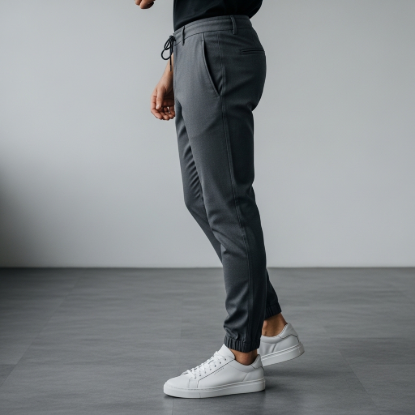 Nova Esnek Dokulu Slim-Fit Jogger Pantolon resmi