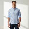 Bold Oxford Düğmeli Yaka Slim-Fit Gömlek resmi