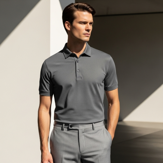 Signature Merserize Pamuklu Slim-Fit Polo Yaka Tişört resmi