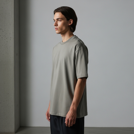 Core Heavyweight Bisiklet Yaka Relaxed Tişört resmi