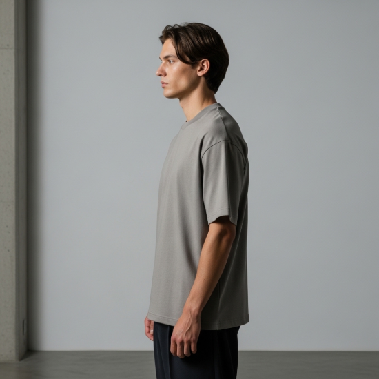 Core Heavyweight Bisiklet Yaka Relaxed Tişört resmi