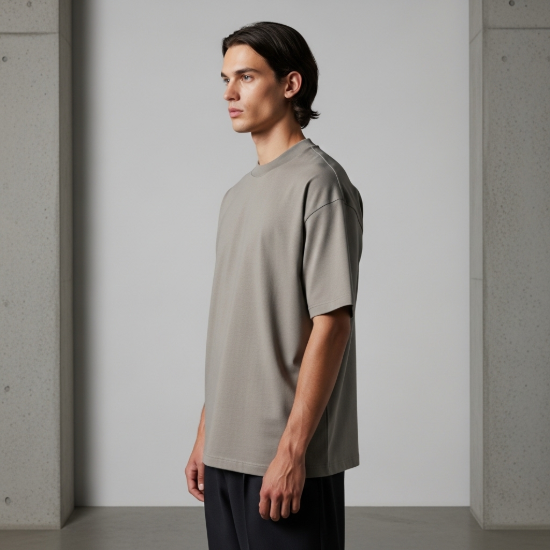 Core Heavyweight Bisiklet Yaka Relaxed Tişört resmi