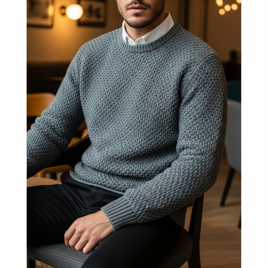 Urban Loft Selanik Örme Pamuklu Kazak resmi