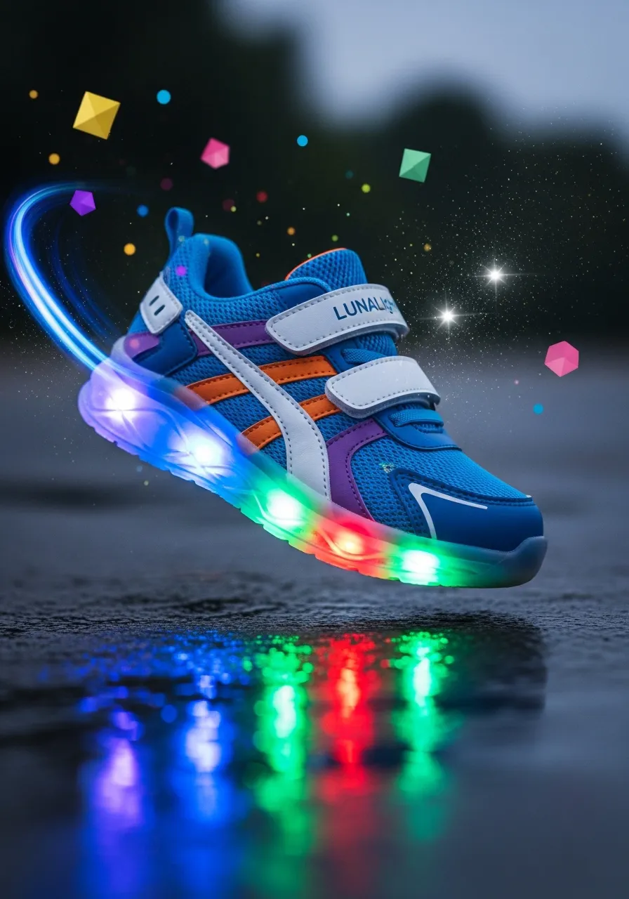 LunaLight Renkli Işıklı Çocuk Spor Ayakkabı