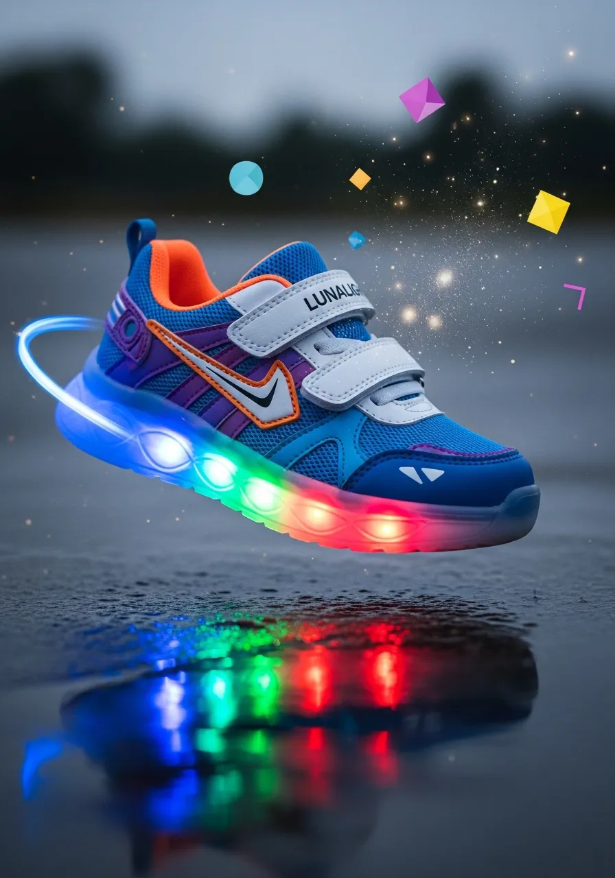 LunaLight Renkli Işıklı Çocuk Spor Ayakkabı
